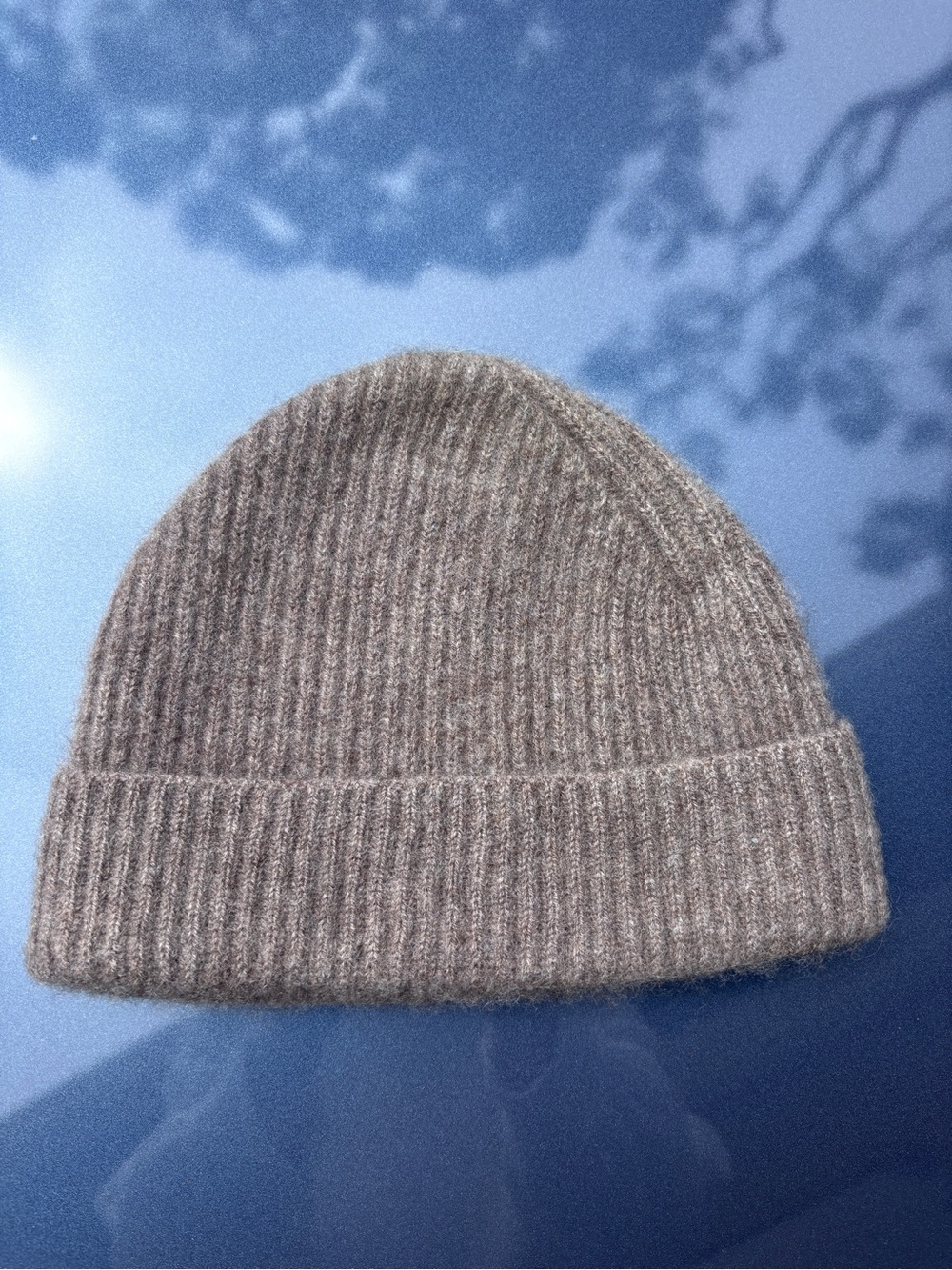 Androgynous Cashmere Beanie Fisherman Ribbed Medium Weight Elevated Basic Soft